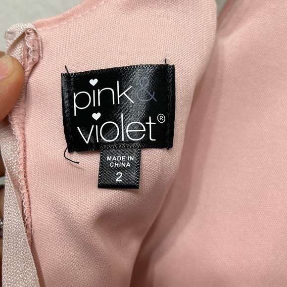 Pink & Violet Novelty Dress Mesh size 2T Dust Pink - Picture 3 of 5